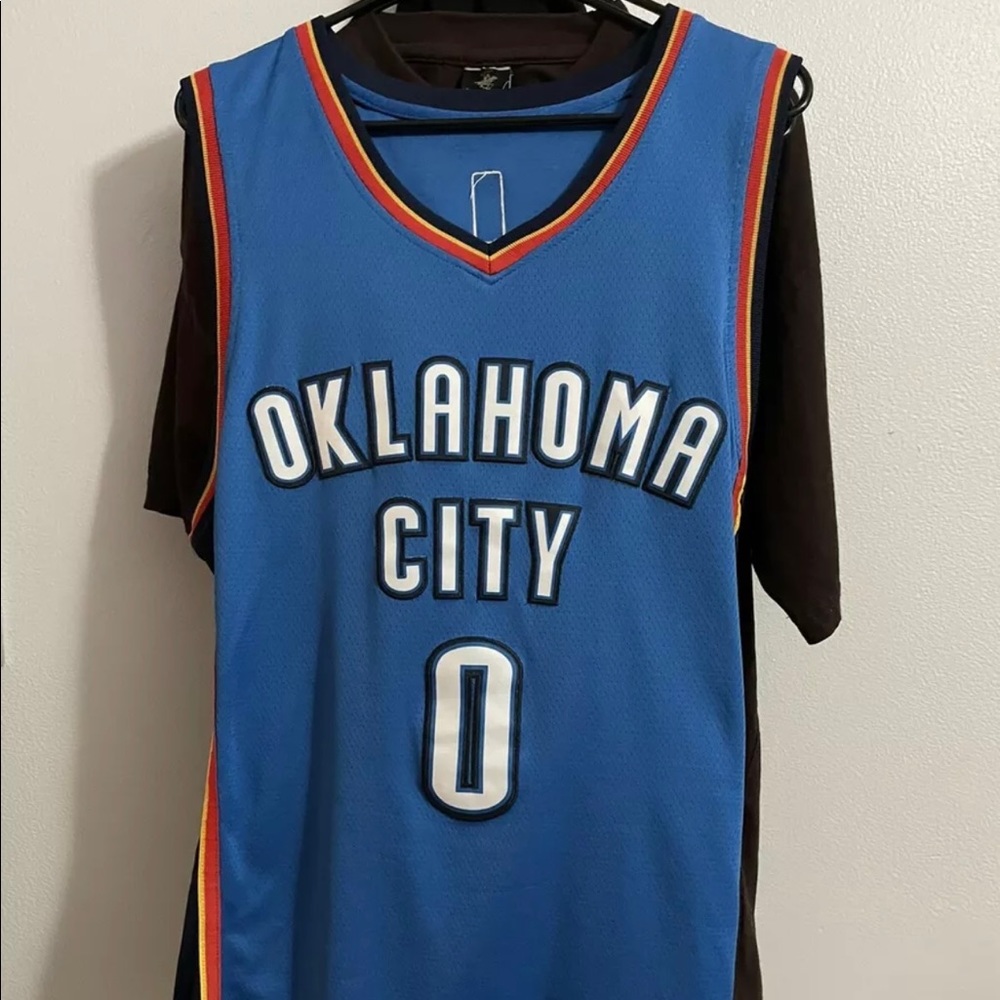 Oklahoma thunder Westbrook nba Jersey size L